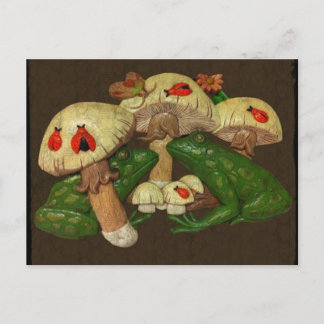 Cartão Postal Cartão-postal Toads & Toadstools