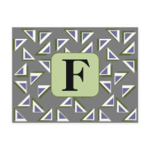 Cartão-postal Triângulos Personalizado