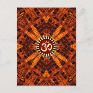 Cartão Postal Cartão-postal Tribal NewAge Grooves Orgânicos OM