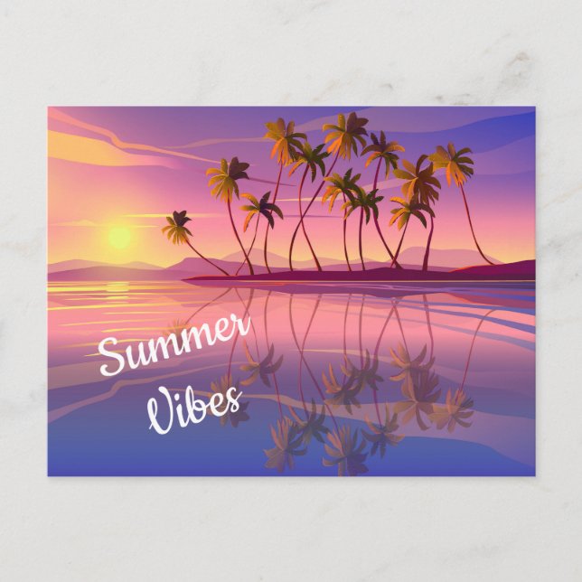 Cartão Postal Cartão-postal tropical (Frente)