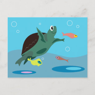 Cartão Postal Cartão-postal Turtle