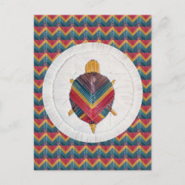 Cartão Postal Cartão-postal Turtle Chevron