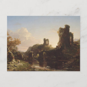 Cartão Postal Cartão-postal 'Um outono italiano' de Thomas Cole