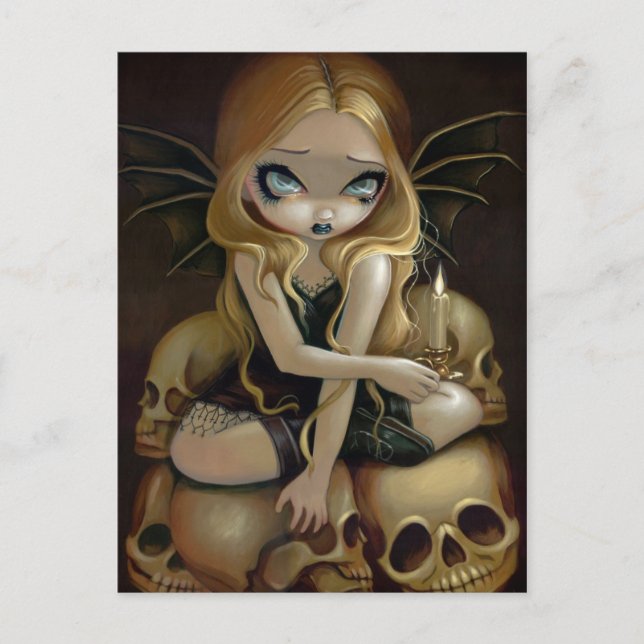 Cartão Postal Cartão-postal "Uma Vela no Escuro" (Frente)