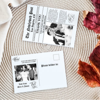 Cartão Postal Cartão-postal Único de Jornais Obrigado