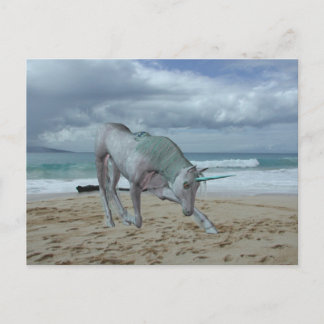 Cartão Postal Cartão-postal Unicorn Corado