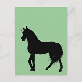 Cartão Postal Cartão-postal Unicorn Silhouette