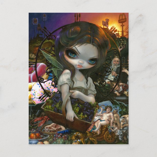 Cartão Postal Cartão-postal "Unseelie Court: Gluttony" (Frente)