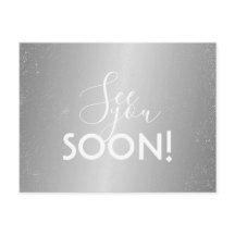 Cartão-Postal - Vejo Você Em Breve Prata