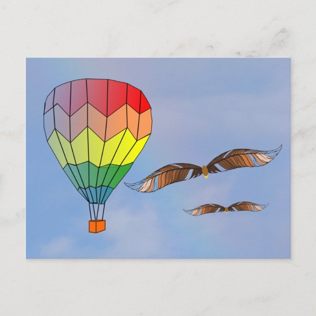 Cartão Postal Cartão-postal, venha voar comigo (Frente)