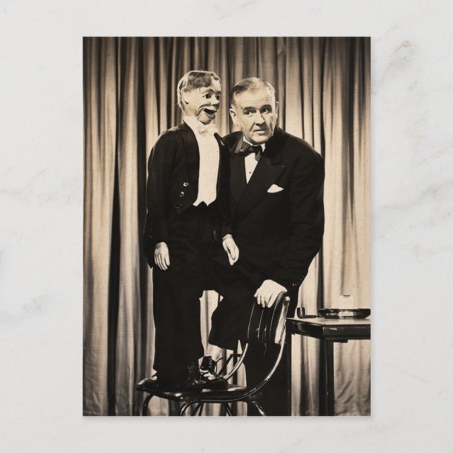 Cartão Postal Cartão-postal Ventriloquista Dummy (Frente)