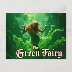 Cartão Postal Cartão-postal verde da Absinthe