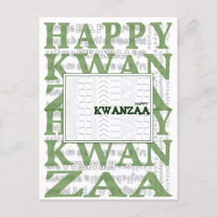 Cartão Postal Cartão-postal Verde Sete Dias de Kwanzaa