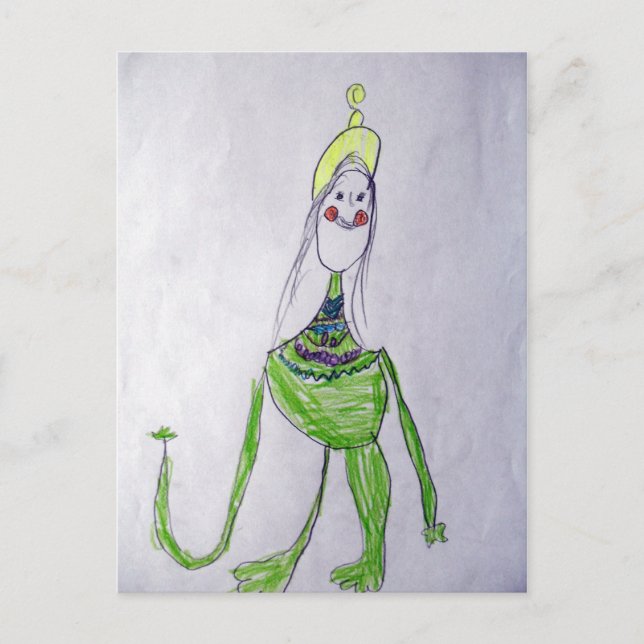 Cartão Postal Cartão-postal verde Tara (Frente)