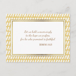 Cartão Postal Cartão-postal vermelho branco-Dourado, Bíblia cr