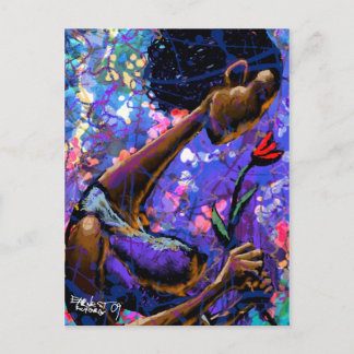 Cartão Postal Cartão-postal vermelho rosa