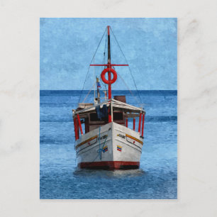 Cartão Postal Cartão-postal Vertical do Barco da Ilha Margarita 