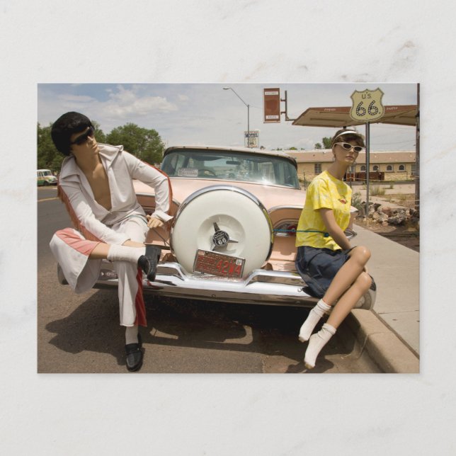 Cartão Postal Cartão-postal Viagem da Rota 66 dos EUA (Frente)