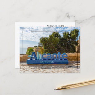 Cartão Postal Cartão-postal viagem de Alicante, Espanha