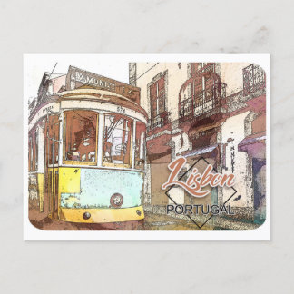 Cartão Postal Cartão-postal Viagem de Lisboa, Portugal