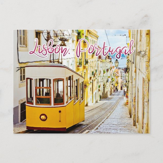 Cartão Postal Cartão-postal Viagem de Lisboa, Portugal (Frente)