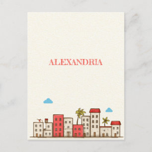 Cartão Postal Cartão-postal Viagem do Egito Alexandria