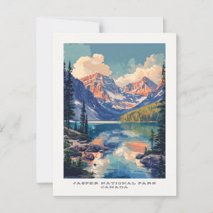 Cartão Postal Cartão-postal Viagem do Jasper National Park Canad