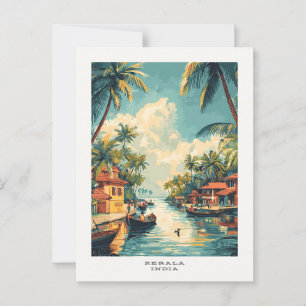Cartão Postal Cartão-postal Viagem Kerala India