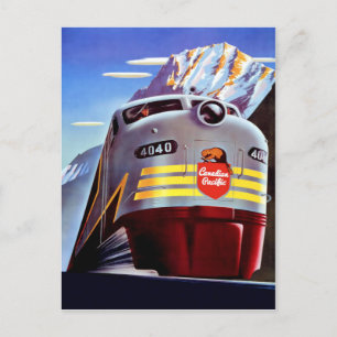 Cartão Postal Cartão-postal viagens vintage para Canadá