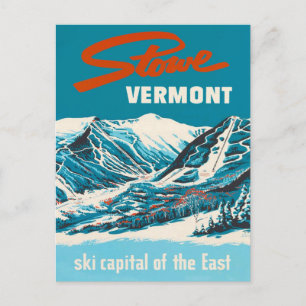 Cartão Postal Cartão-postal viagens vintage - Stowe Vermont