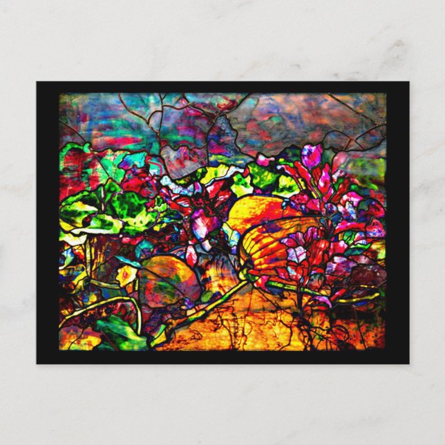 Cartão Postal Cartão-postal Vidro-Louis Tiffany 6 (Frente)