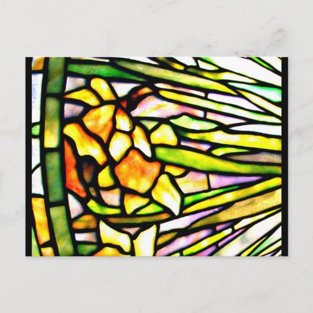 Cartão Postal Cartão-postal Vidro-Louis Tiffany 7 (Frente)
