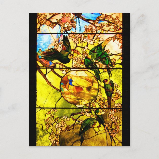Cartão Postal Cartão-postal Vidro-Tiffany 1 (Frente)