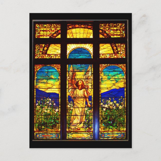 Cartão Postal Cartão-postal Vidro-Tiffany 10 (Frente)