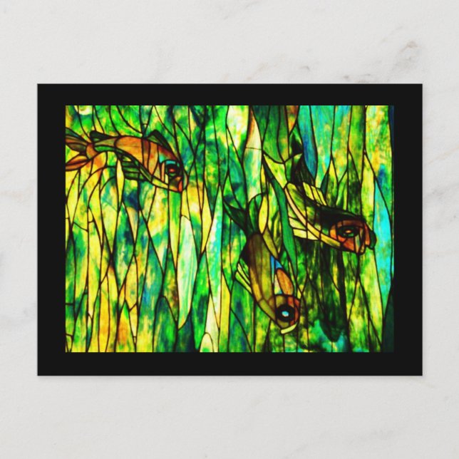 Cartão Postal Cartão-postal Vidro-Tiffany 13 (Frente)