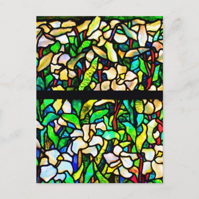 Cartão Postal Cartão-postal Vidro-Tiffany 14 (Frente)