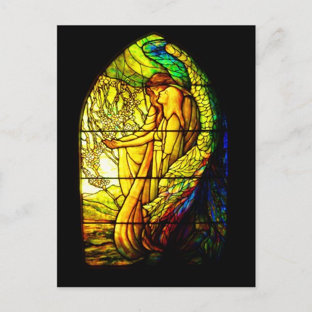 Cartão Postal Cartão-postal Vidro-Tiffany 7 (Frente)