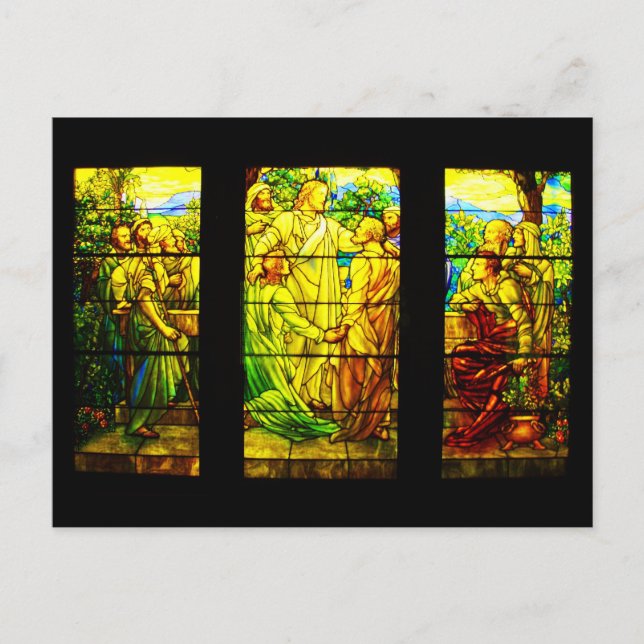 Cartão Postal Cartão-postal Vidro-Tiffany 8 (Frente)