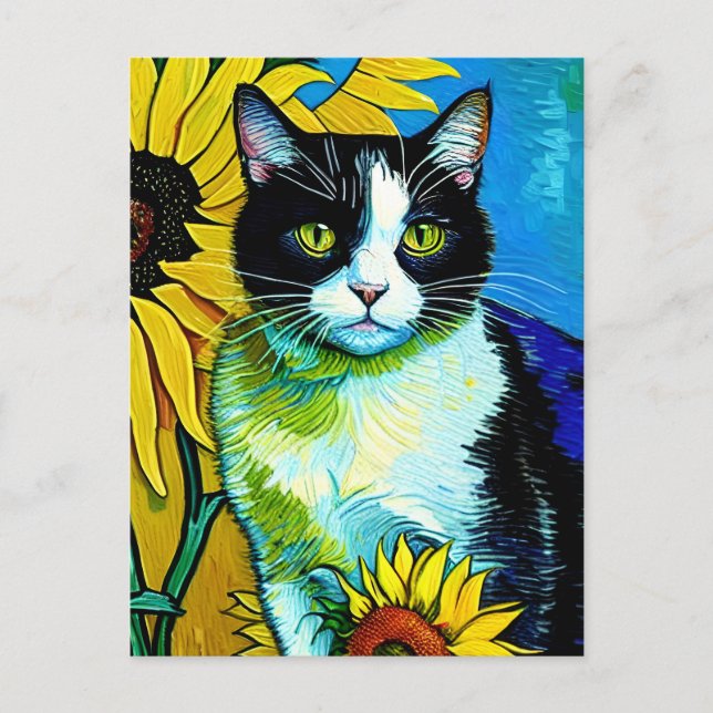 Cartão Postal Cartão-postal Vincent Cat Gogh (Frente)