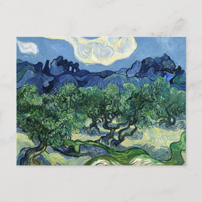 Cartão Postal Cartão-postal Vincent van Gogh Olive Trees | Incrí (Frente)