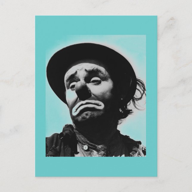 Cartão Postal Cartão-postal Vintage Clown (Frente)