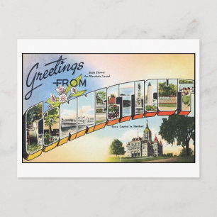Cartão Postal Cartão-postal Vintage Connecticut
