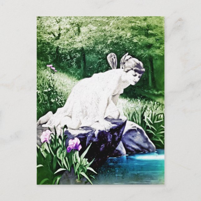 Cartão Postal Cartão-postal Vintage Fairy (Frente)