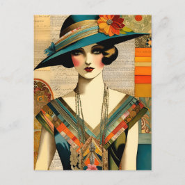 Cartão Postal Cartão-postal Vintage Fashion