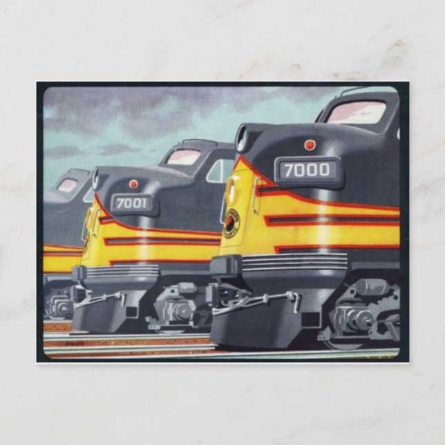 Cartão Postal Cartão-postal Vintage Illustration (Frente)