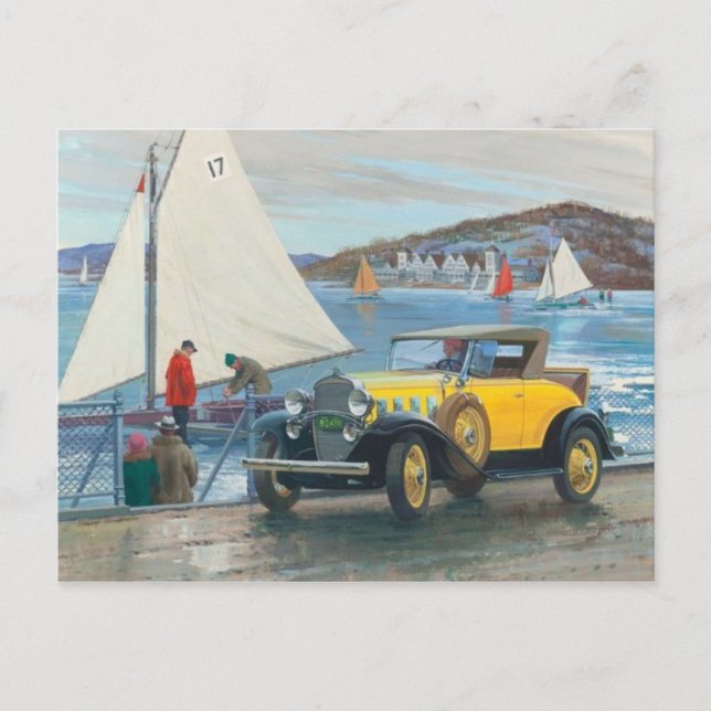 Cartão Postal Cartão-postal Vintage Illustration (Frente)