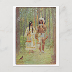 Cartão Postal Cartão-postal Vintage Illustration