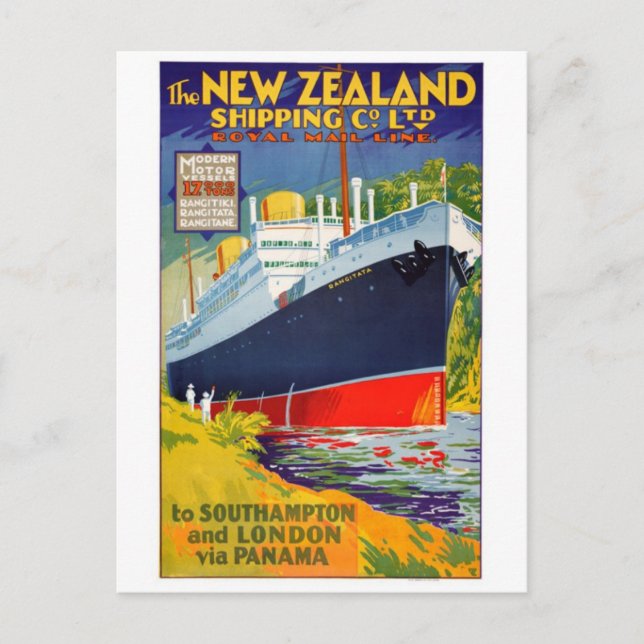 Cartão Postal Cartão-postal Vintage Illustration (Frente)