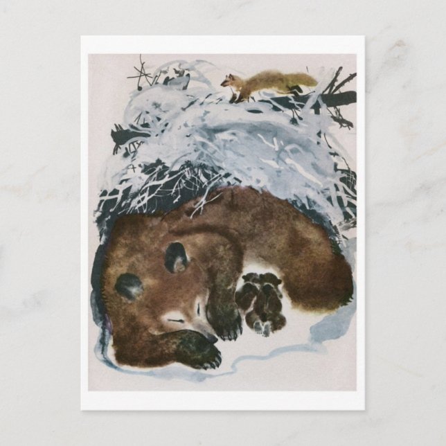 Cartão Postal Cartão-postal Vintage Illustration (Frente)