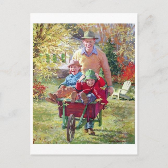 Cartão Postal Cartão-postal Vintage Illustration (Frente)